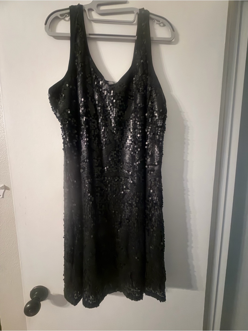 Worthington Black Sequin Mini Dress